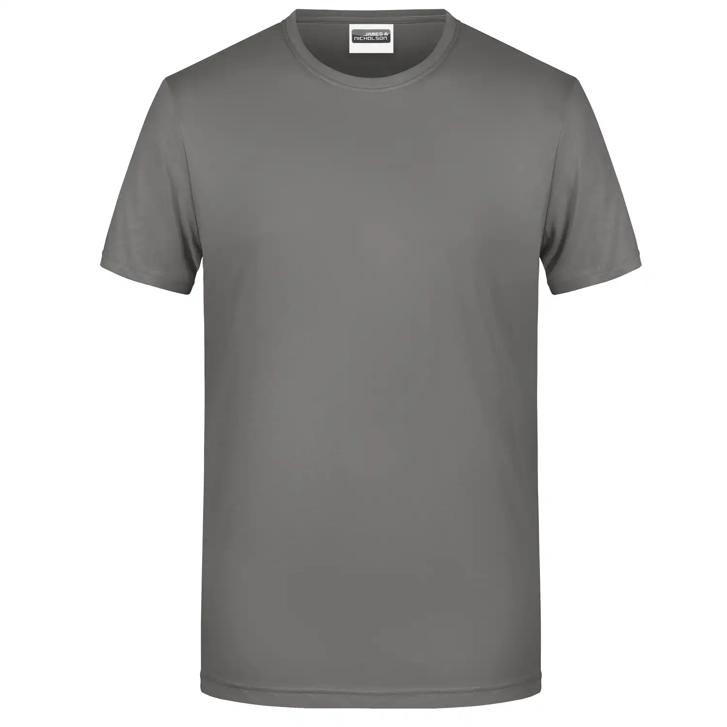Basic T-Shirt "8008" in mid-grey, 3XL - Bild 1