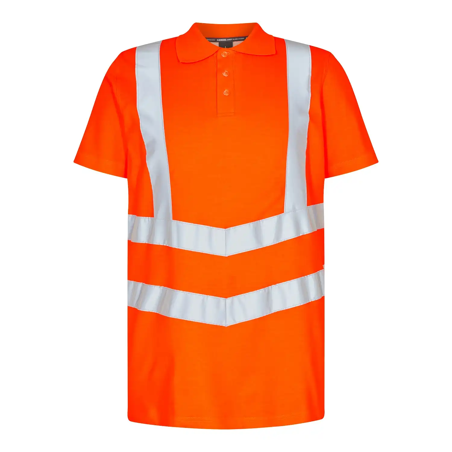Warnschutz Polo-Shirt "9546-182" Safety UV-Schutz in Orange, L - Thumbnail 1