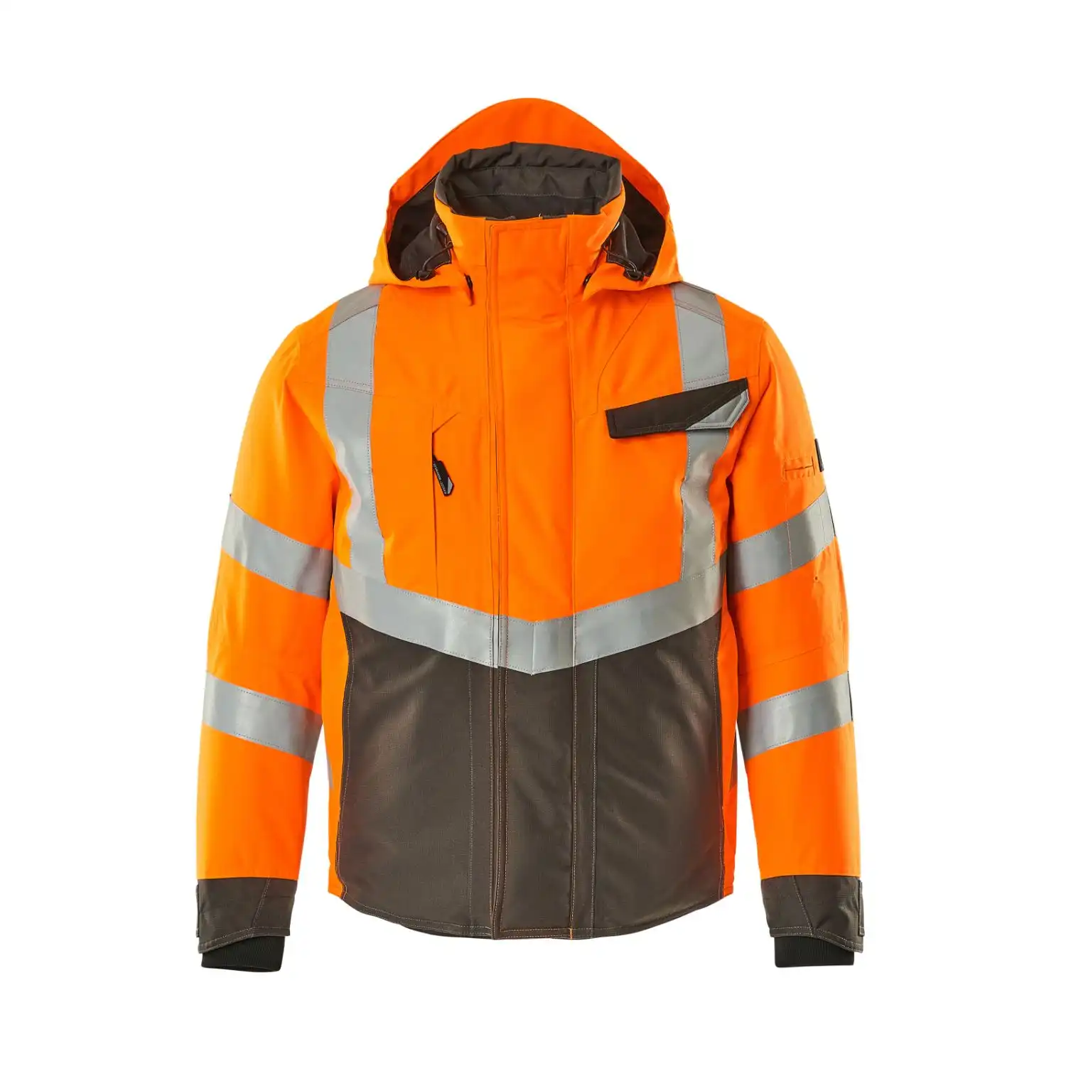 Warnschutz Winterjacke "HASTINGS" Safe Supreme in warnorange/anthrazit, L - Thumbnail 1