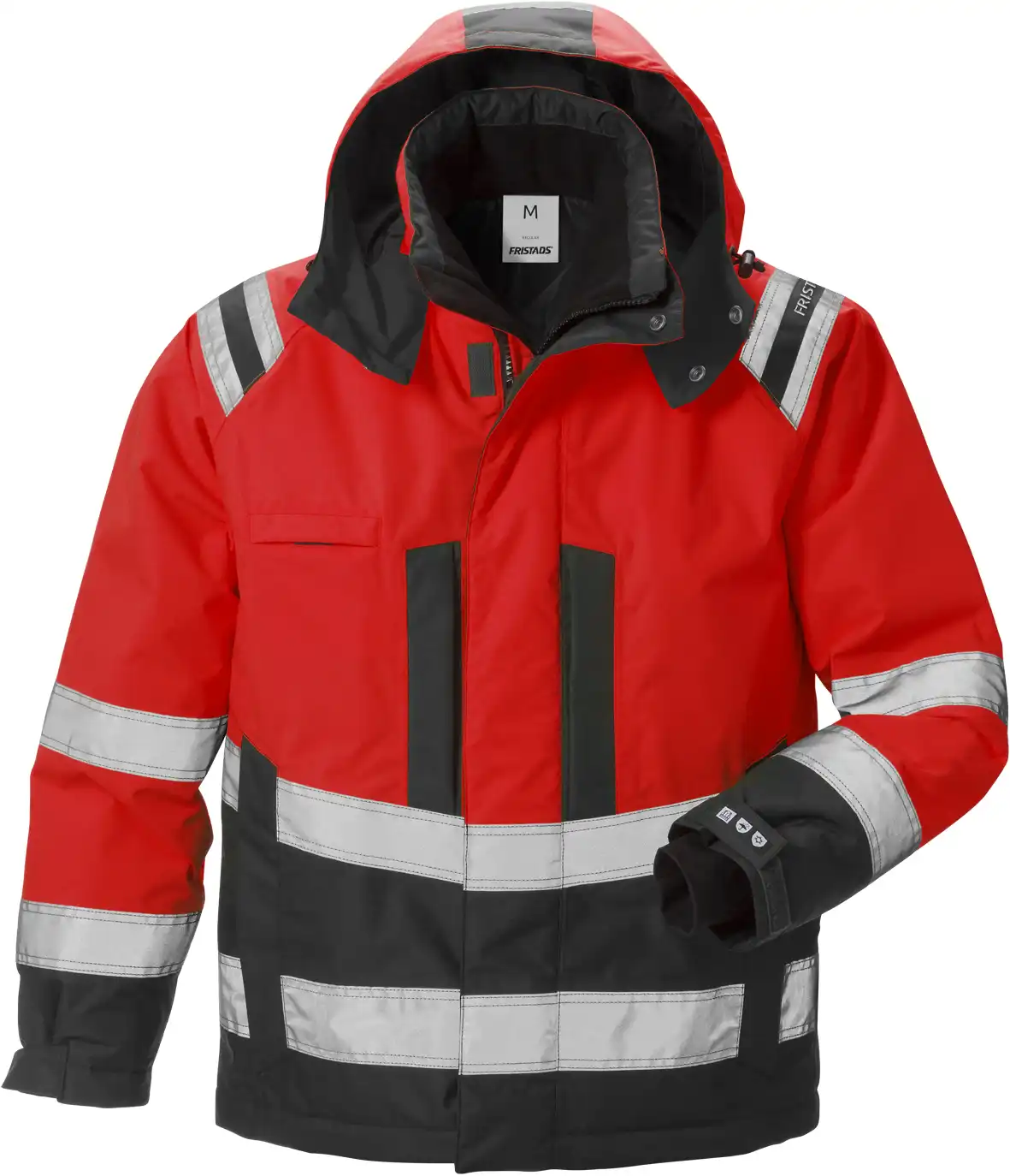 Warnschutz Winterjacke "4035 GTT" Stormsafe Kl. 3 in rot/schwarz, L - Thumbnail 1