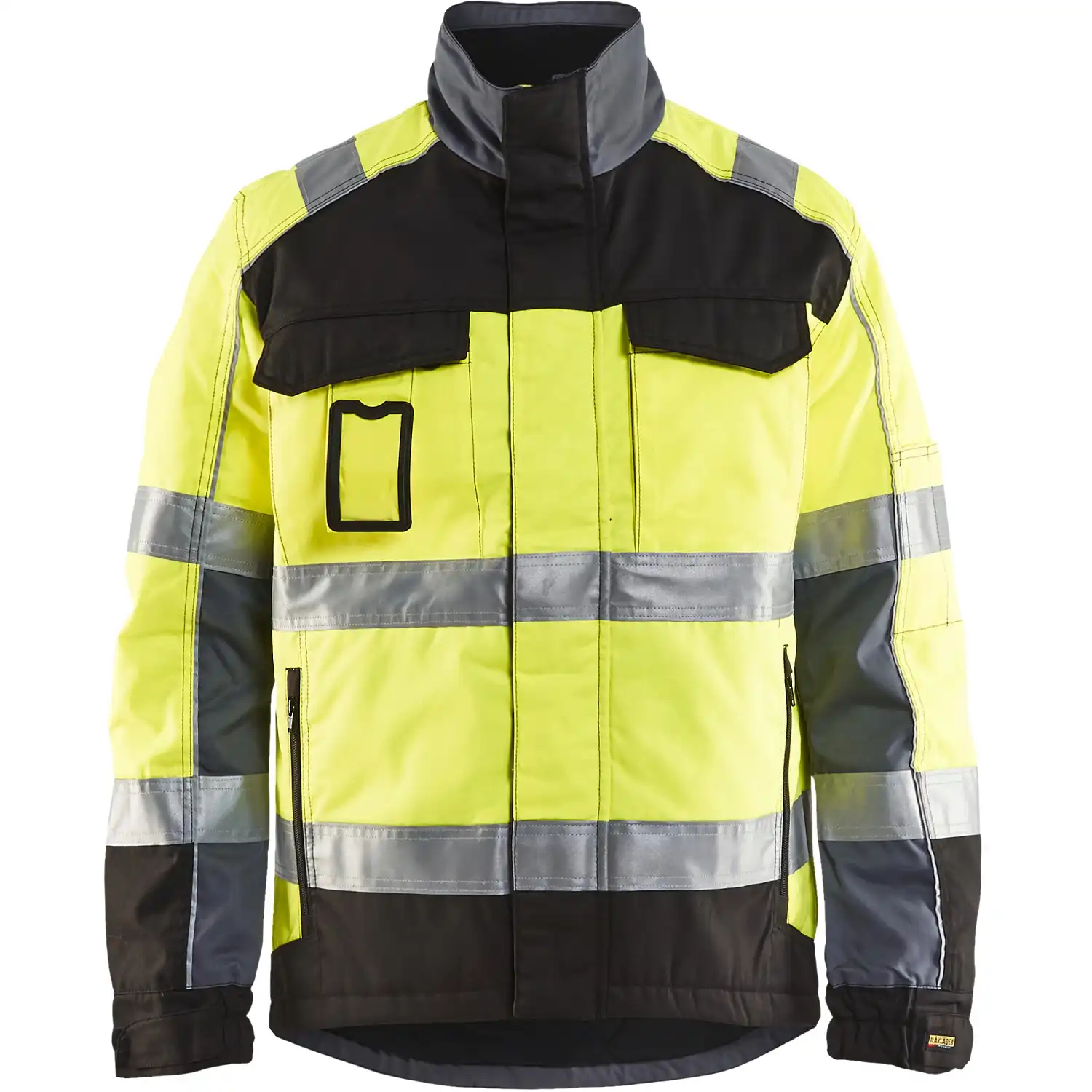 Warnschutz Winterjacke "4851" gelb/schwarz in gelb/schwarz, L - Thumbnail 1