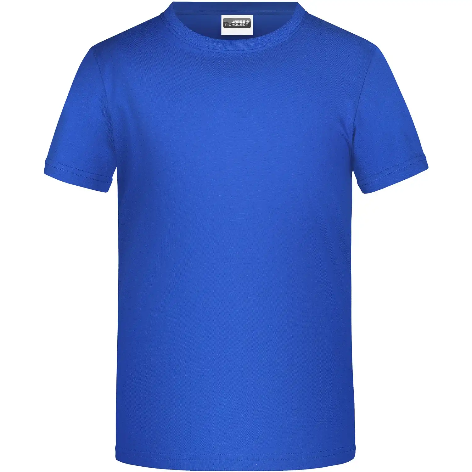 Kinder Basic T-Shirt Jungen "JN745" in royal, XS - Bild 1