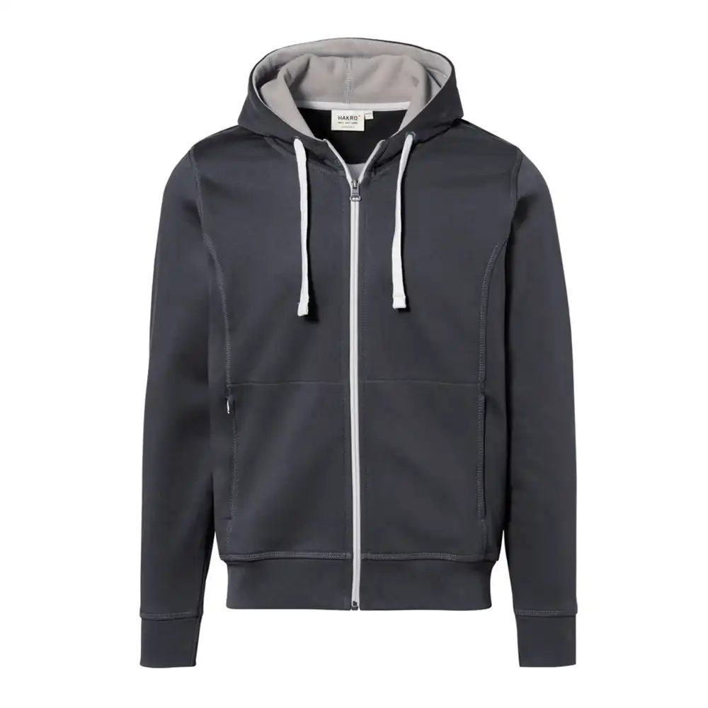 Kapuzen-Jacke Bonded 455 in XXL, karbongrau/silber - Bild 1