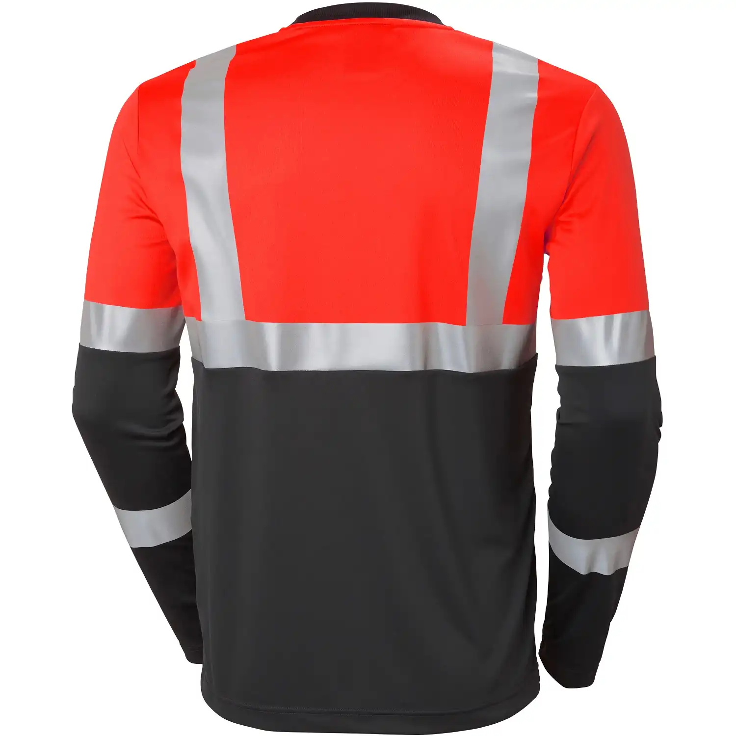 Warnschutz Langarmshirt "ADDVIS" UV-Schutz in rot/schwarz, 5XL - Thumbnail 2