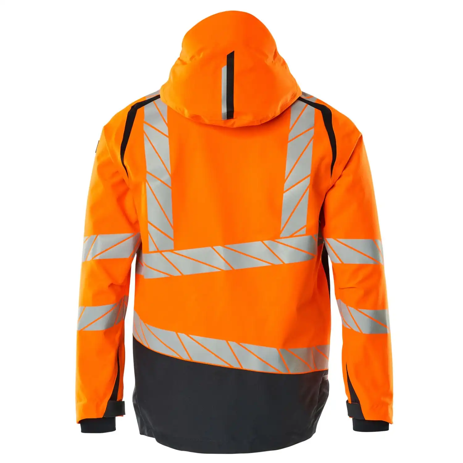 Warnschutz Regenjacke zweifarbig "ACCELERATE SAFE" in orange/schwarzblau, XXL - Thumbnail 2