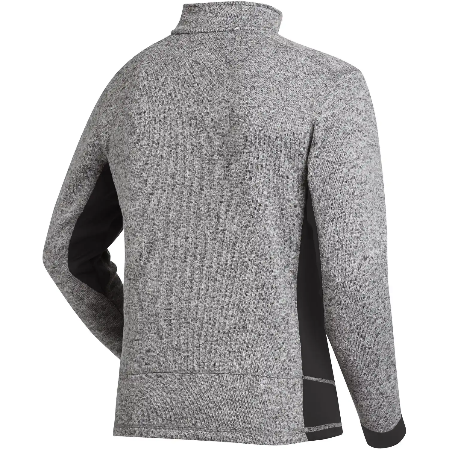 Strick-Fleece-Troyer "PATRICK" in grau/schwarz, XXL - Thumbnail 2