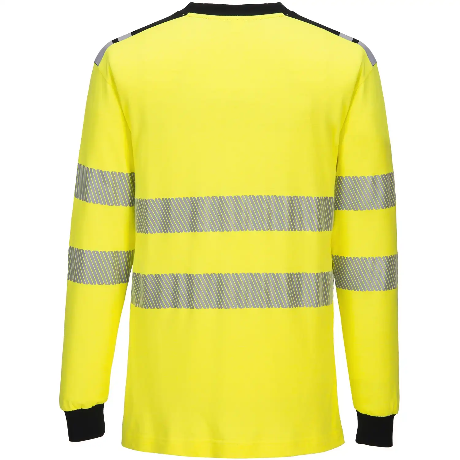 Multinorm Langarmshirt "FR701" WX3 FR in gelb/schwarz, L - Thumbnail 2