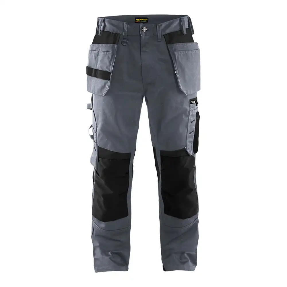 Handwerkerhose "1555" in grau/schwarz, C44 - Thumbnail 1