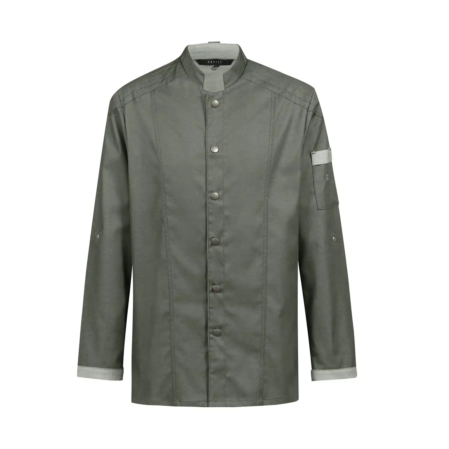Herren Kochjacke "55721" in grün, L - Thumbnail 1