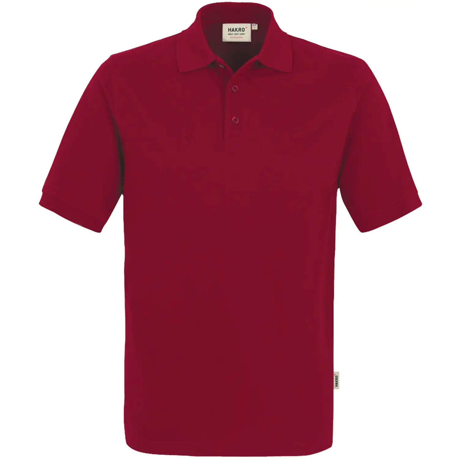 Polo-Shirt "PERFORMANCE" 816 in weinrot, L - Bild 1