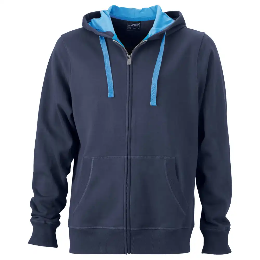 Kapuzen-Sweatjacke "JN595" in navy, 3XL - Bild 1