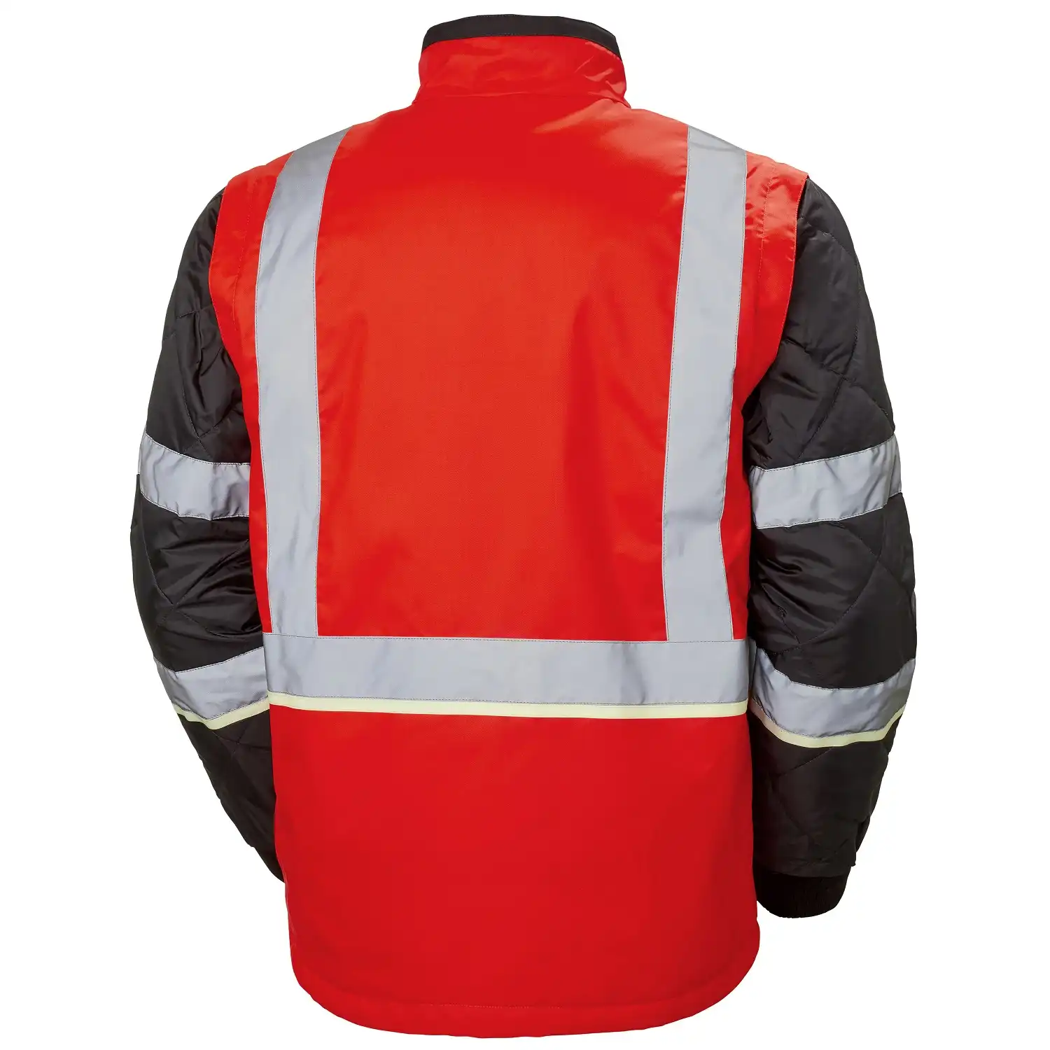 Warnschutz Steppjacke 2in1 "UC-ME" Nachtleuchtend in rot/schwarz, XS - Thumbnail 2