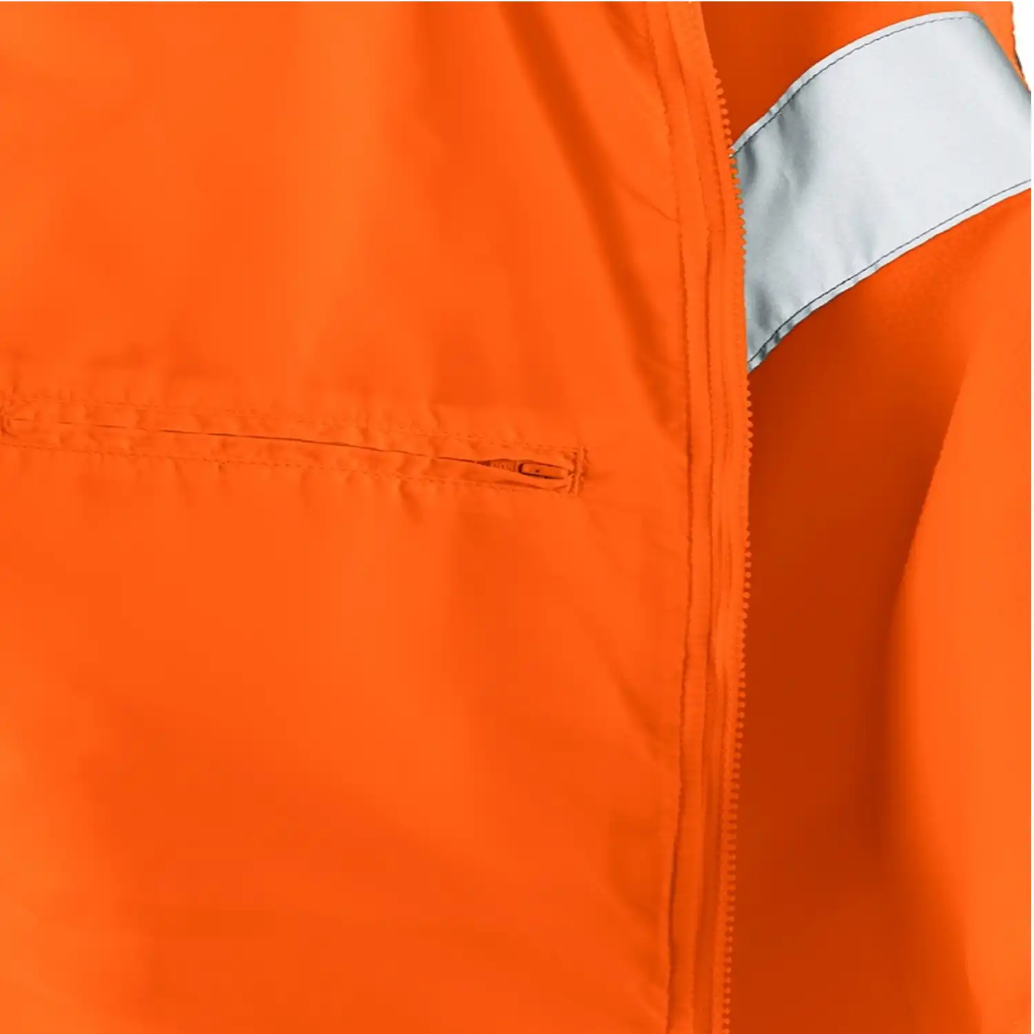 Warnschutz Fleecejacke "SEATTLE" - 4PROTECT® in Orange, XS - Thumbnail 5