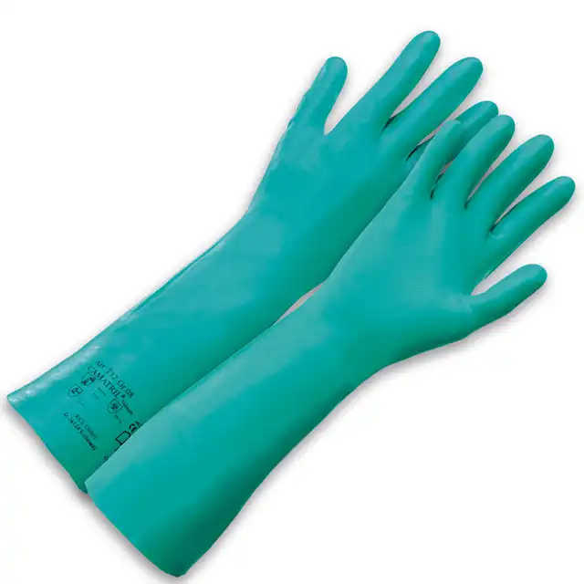 Nitril Chemiekalienhandschuhe "CAMATRIL® 732" grün in 11 (XXL) - Bild 1