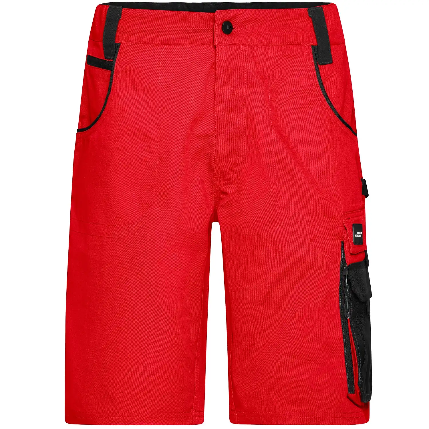 Arbeitsshorts "JN835" in red/black, 50 - Bild 1