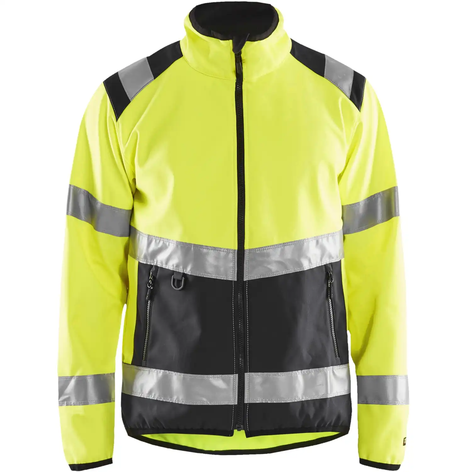 Warnschutz-Softshelljacke "4877" in gelb/schwarz, XXL - Thumbnail 1