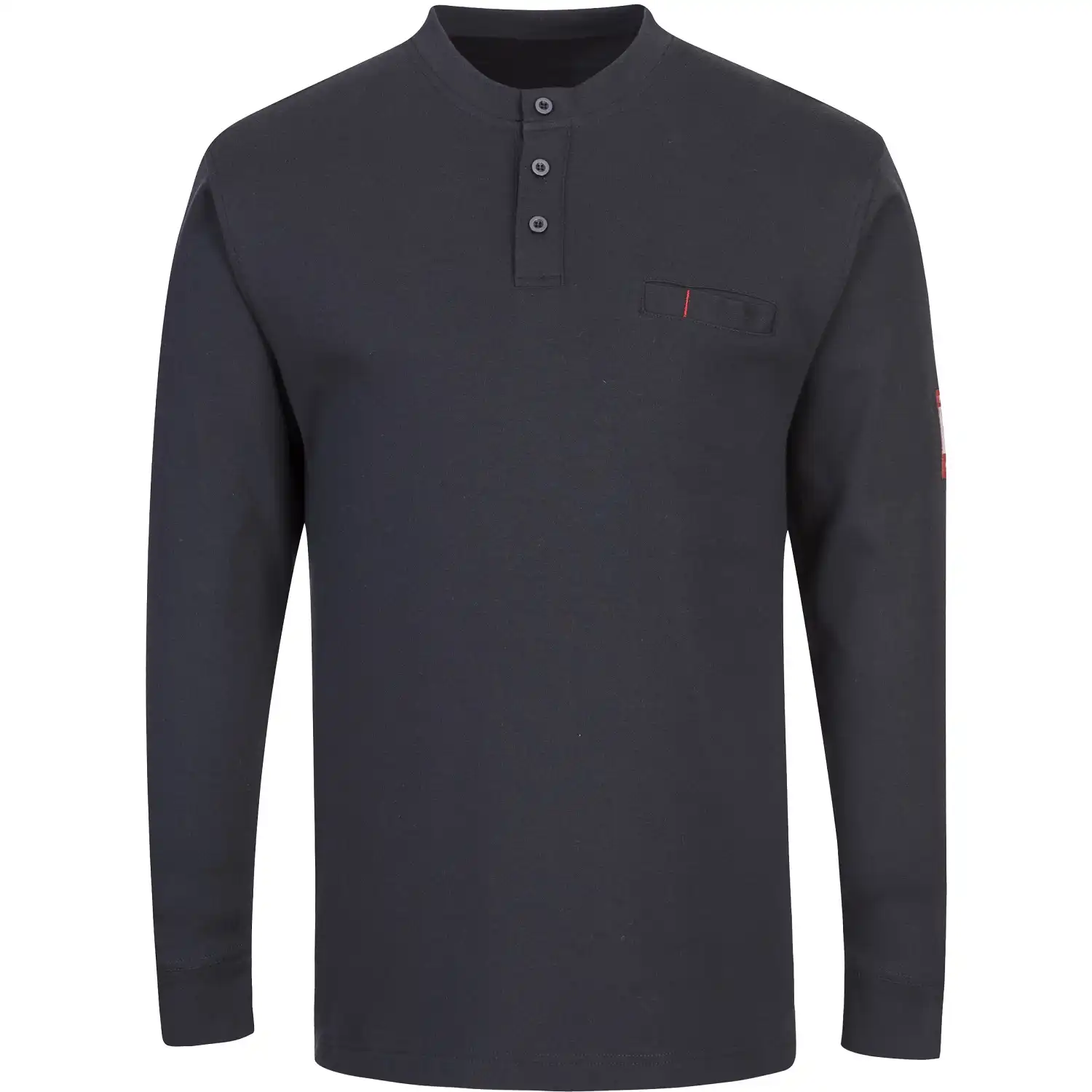 Multinorm Henleyshirt FR32 FR Anti-Static in marine, L - Thumbnail 1