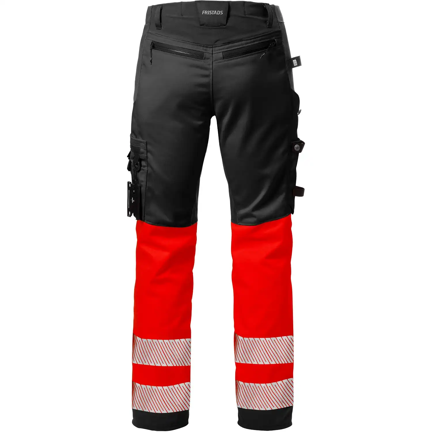 Warnschutz Stretch Handwerkerhose "2706 PLU" Stiby Kl. 1 in rot/schwarz, C54 - Thumbnail 2