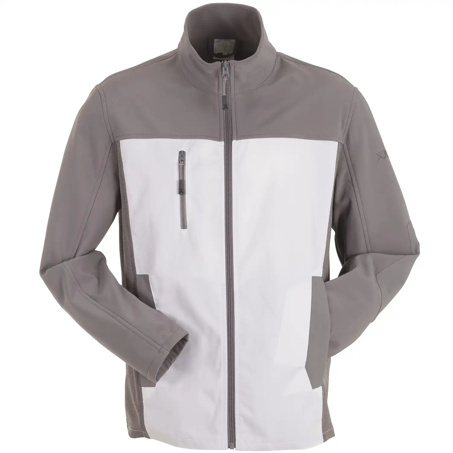 Stretch-Hybridjacke "Norit" in weiß/zink, 42 - Thumbnail 1