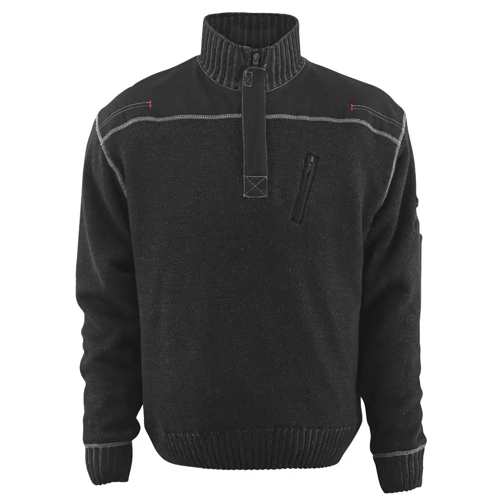 Strickpullover "NAXOS" Frontline in schwarz, XXL - Bild 1