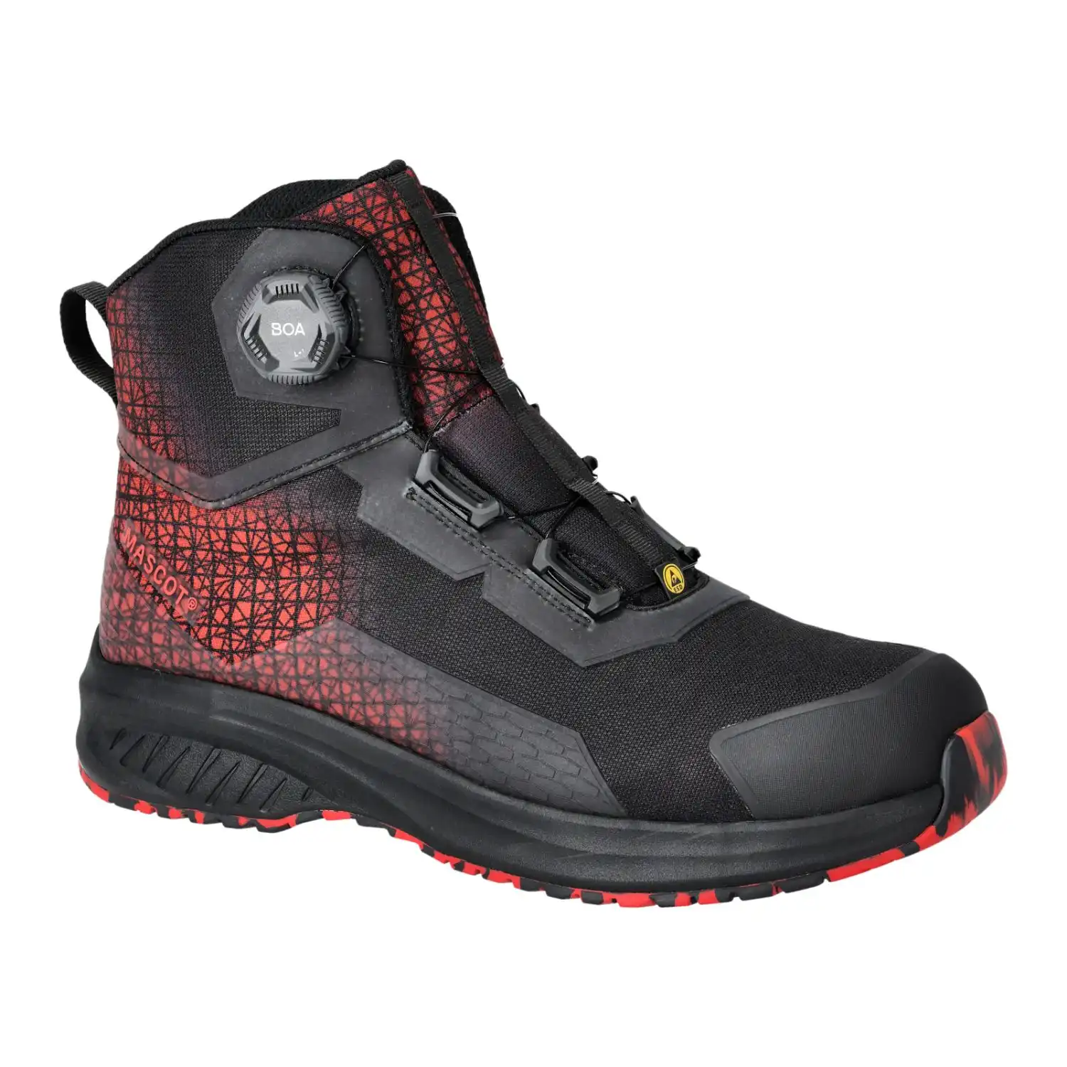 Sicherheitshochschuh S3S "ACCELERATE BOA® Fit System" Schwarz/Verkehrsrot in 40 - Thumbnail 2