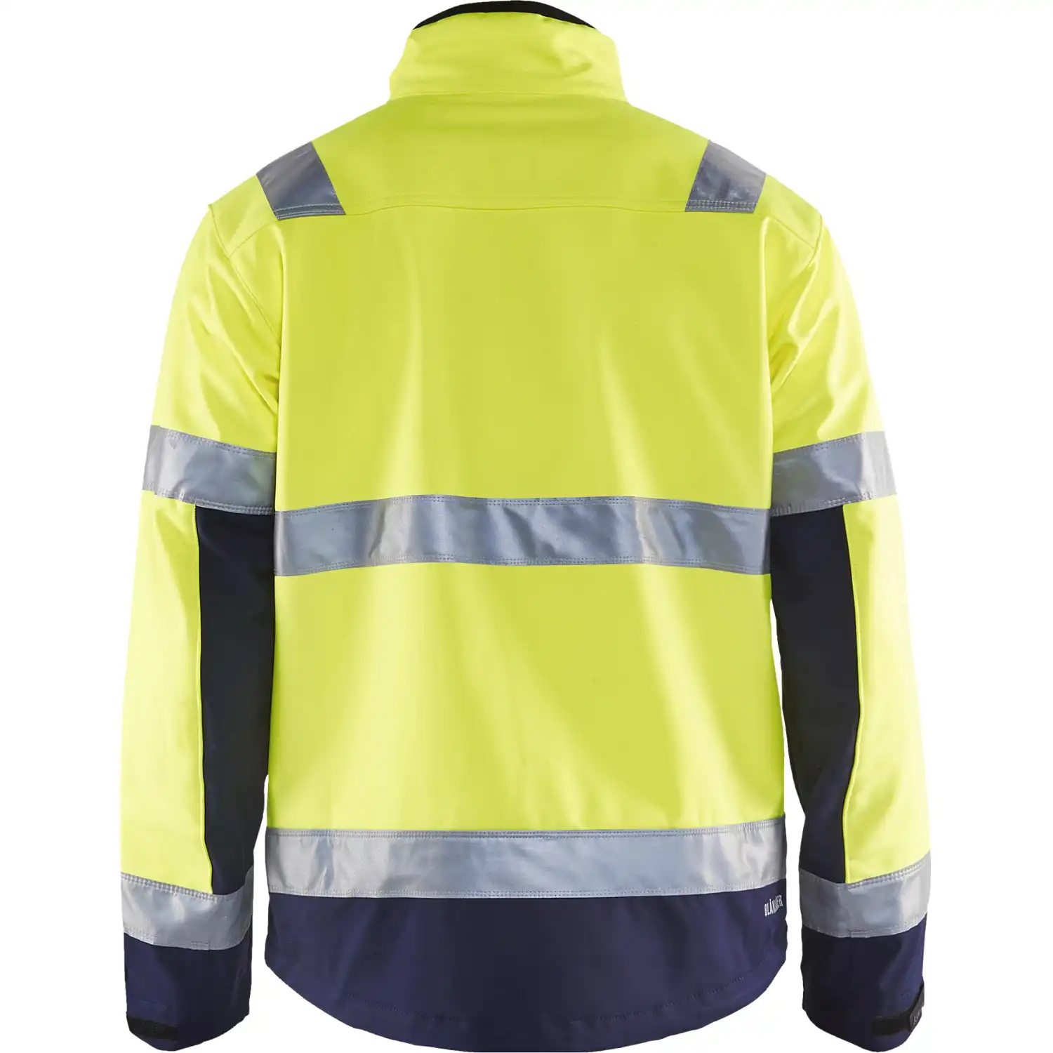 Warnschutz Softshelljacke "4900" in gelb/marine, 3XL - Thumbnail 2