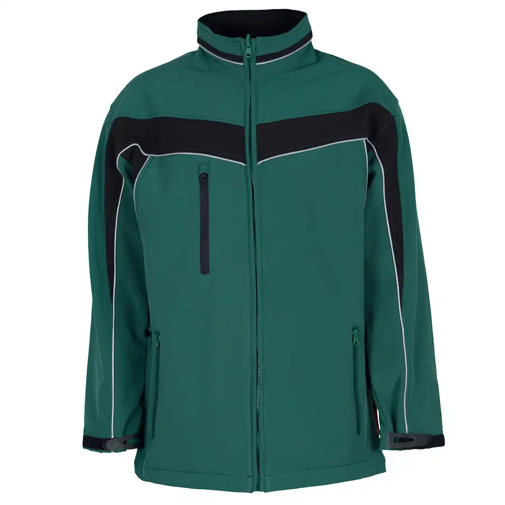 Softshelljacke "PLALINE" in grün/schwarz, L - Bild 1