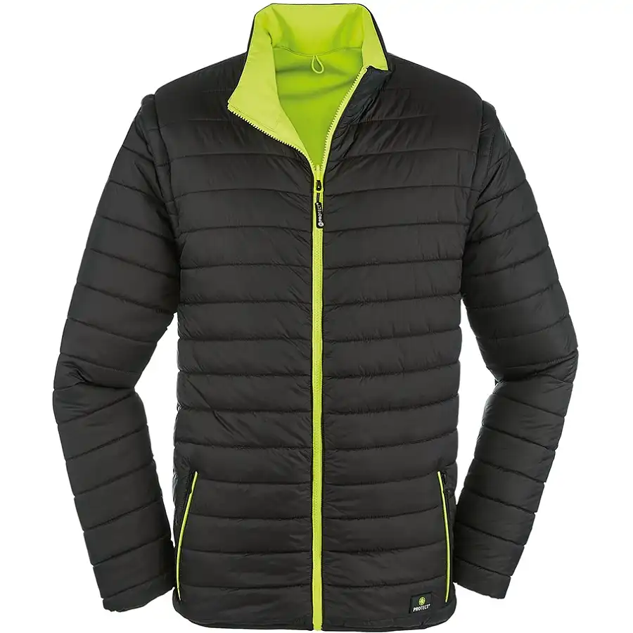 Warnschutz Wende-Softshelljacke RENO gelb in L - Thumbnail 5