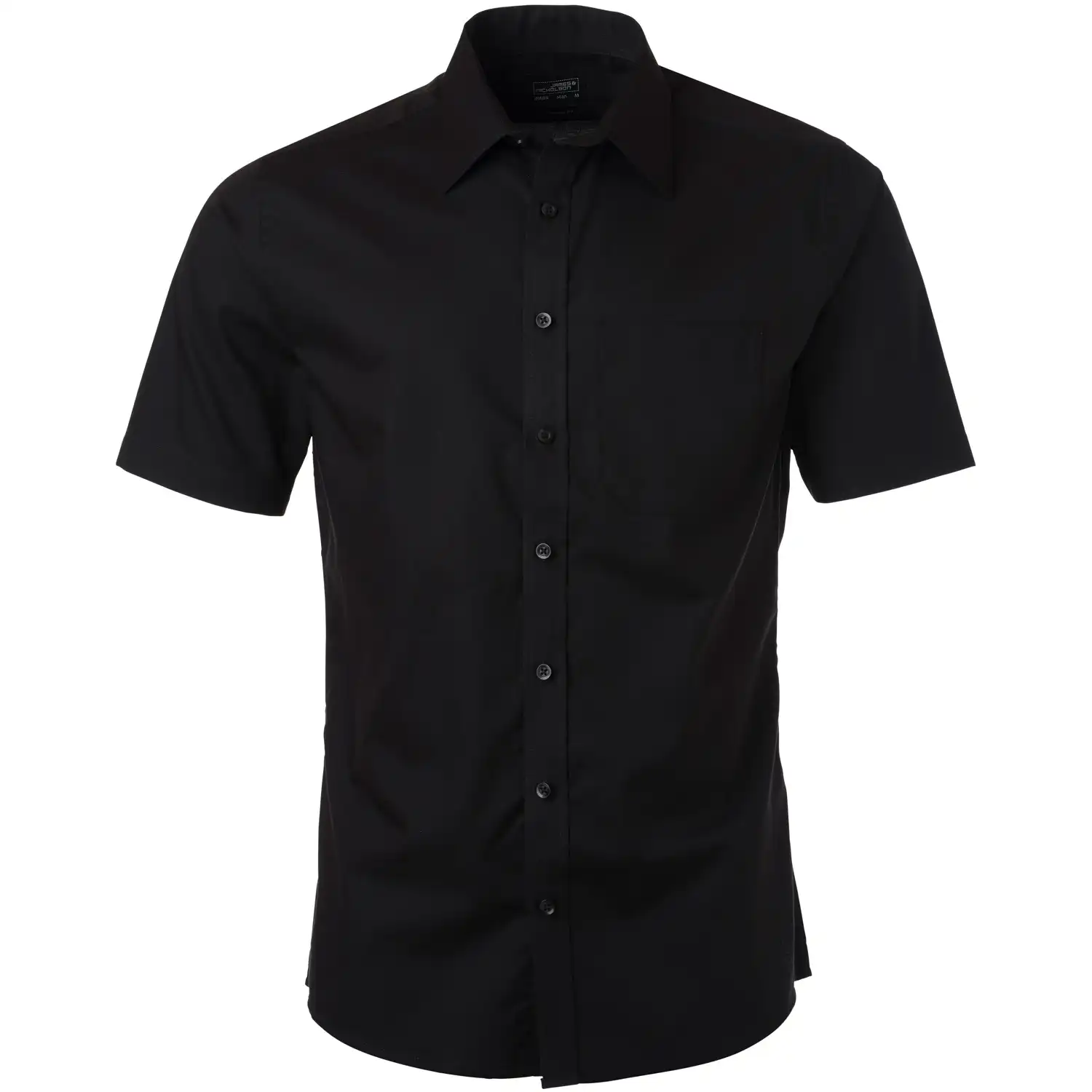 Hemd Micro-Twill kurzarm "JN684" in black, M - Bild 1