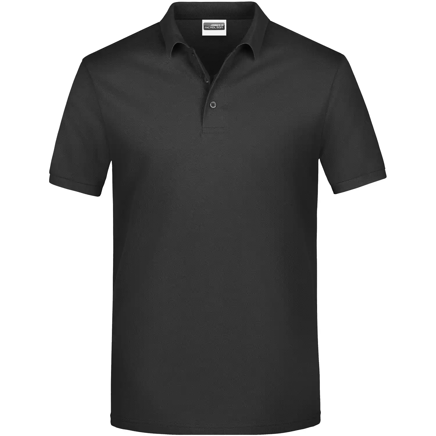 Basic Polo-Shirt "JN792" in black, M - Bild 1