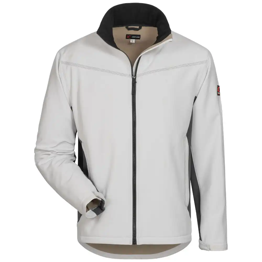 Workwear Softshelljacke  in L, Weiß - Bild 1