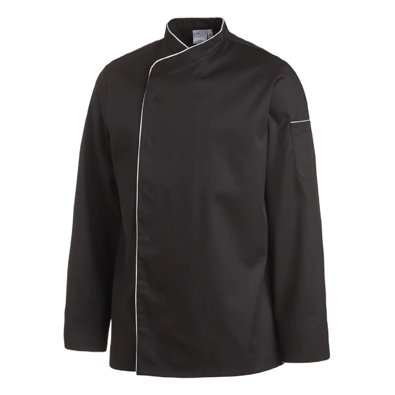 Kochjacke Langarm "12/2598" in schwarz/weiß, 42 - Bild 1