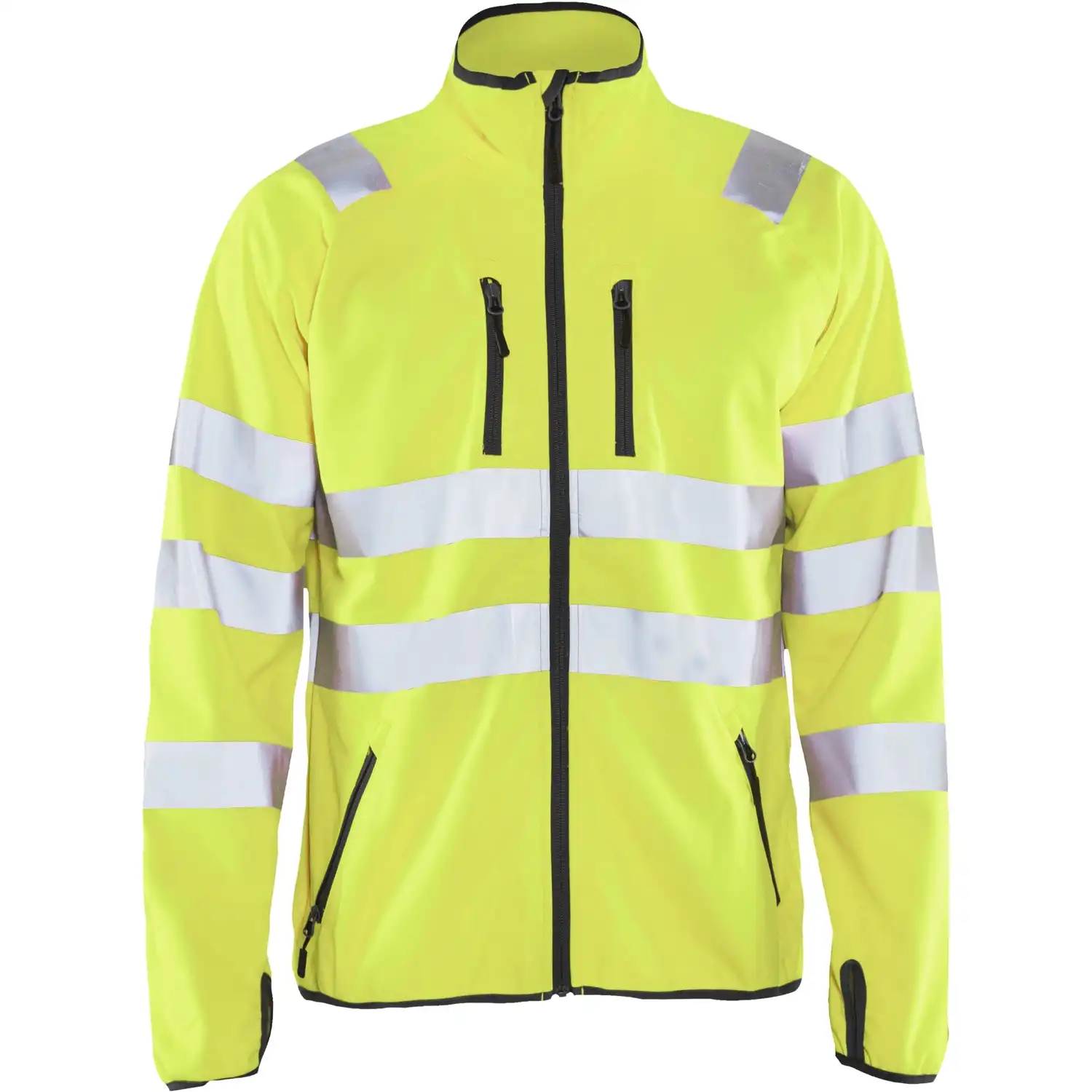 Warnschutz-Softshelljacke "4906" in gelb, M - Thumbnail 1