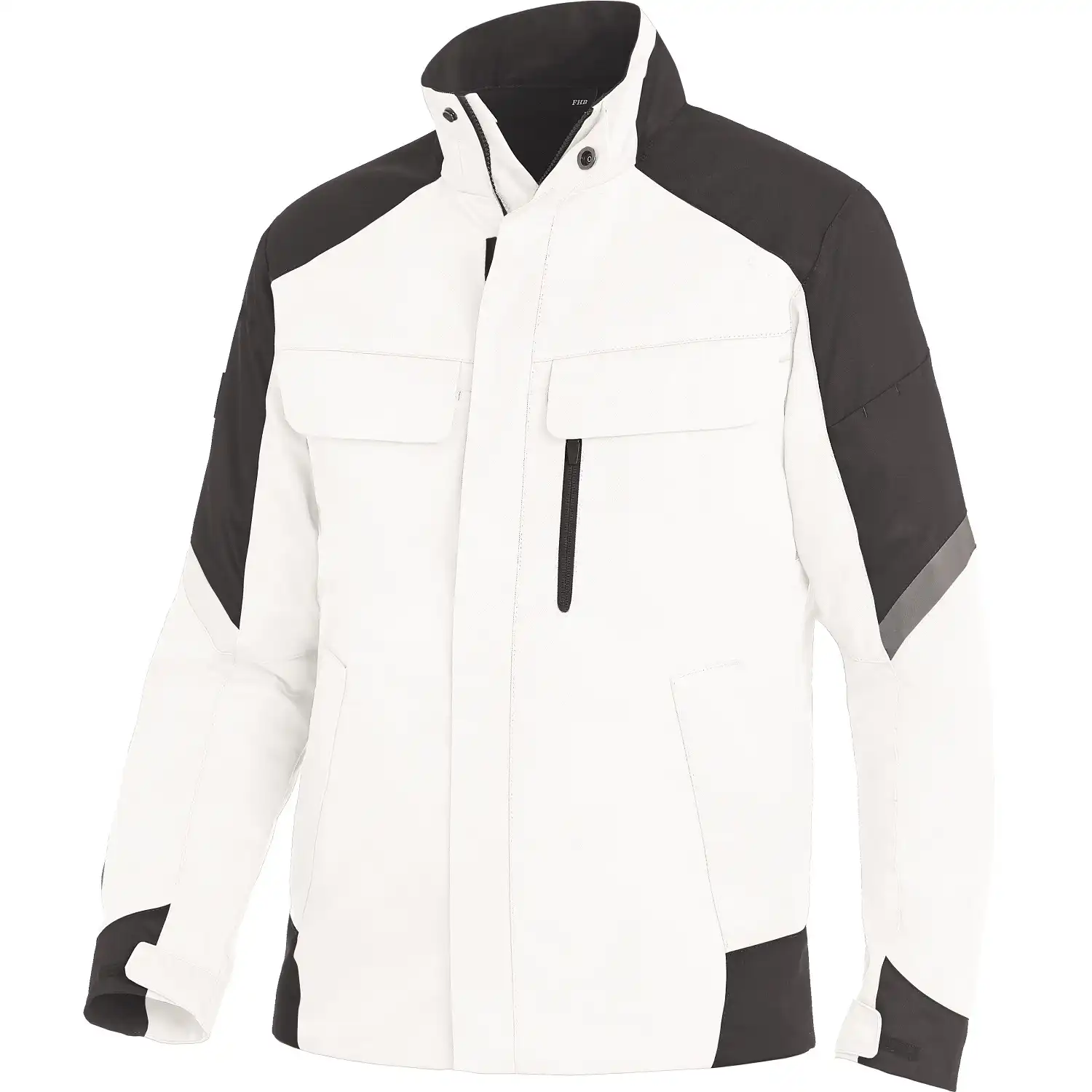 Arbeitsjacke "FRANK" in weiß/anthrazit, L - Thumbnail 1