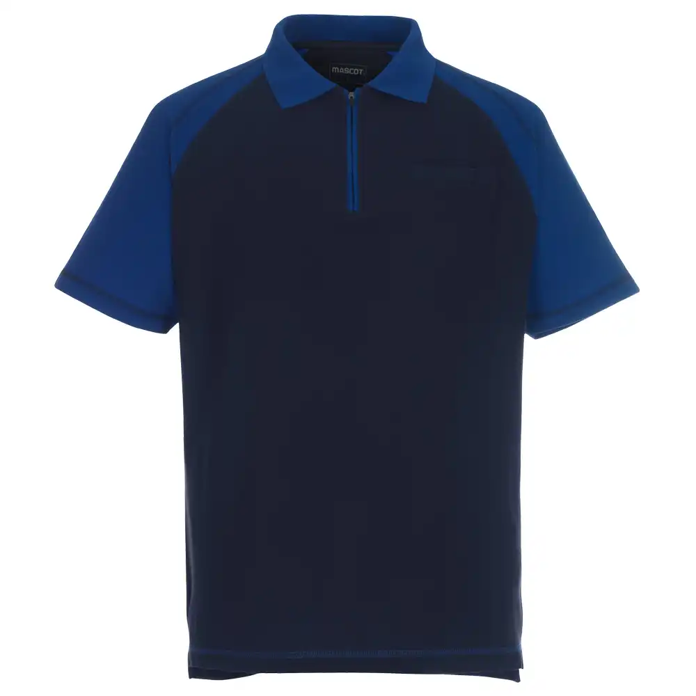 Polo-Shirt "BIANCO" Image in marine/kornblau, S - Bild 1