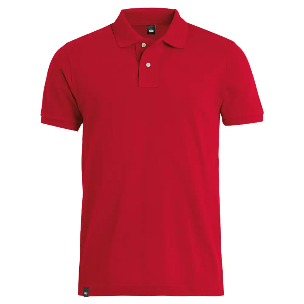 Polo-Shirt "DANIEL" in Rot, M - Thumbnail 1