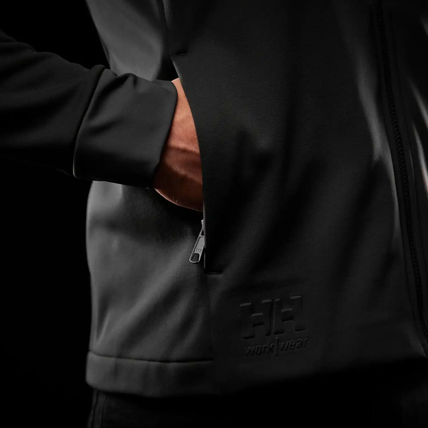 Funktionsjacke "TECH MIDLAYER" in schwarz, XXL - Thumbnail 8