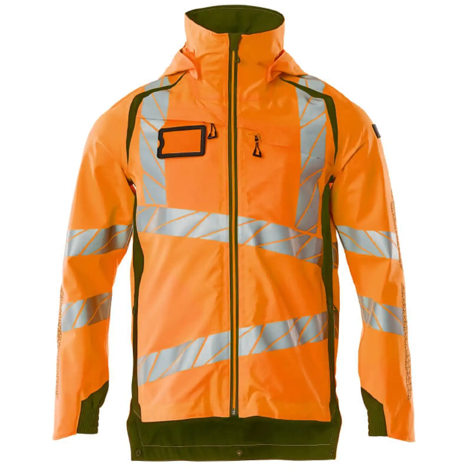 Warnschutz Regenjacke "ACCELERATE SAFE" in orange/moosgrün, XXL - Bild 1