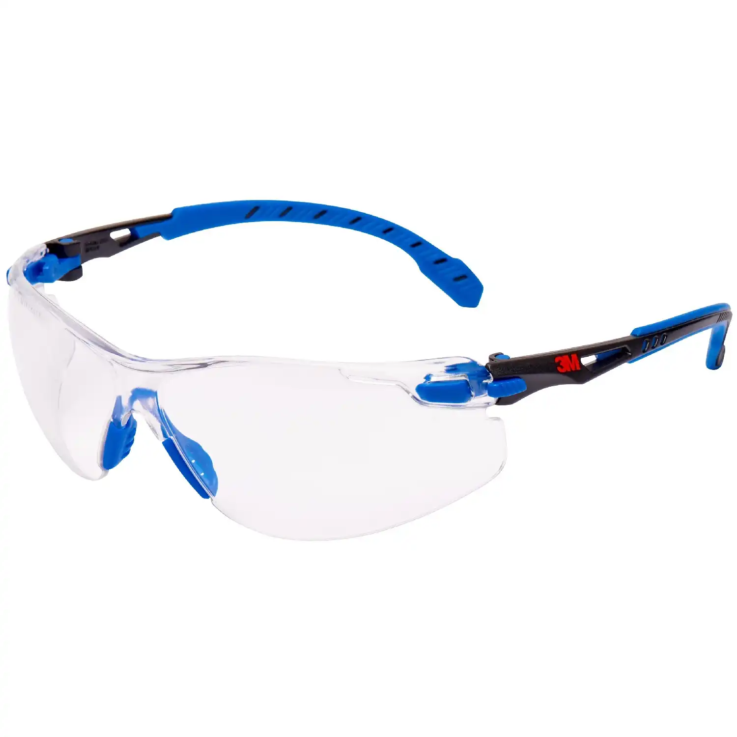 Schutzbrille Solus™ 1000, klar, K&N, UV, SGAF, Farbe Blau/Schwarz - Bild 1