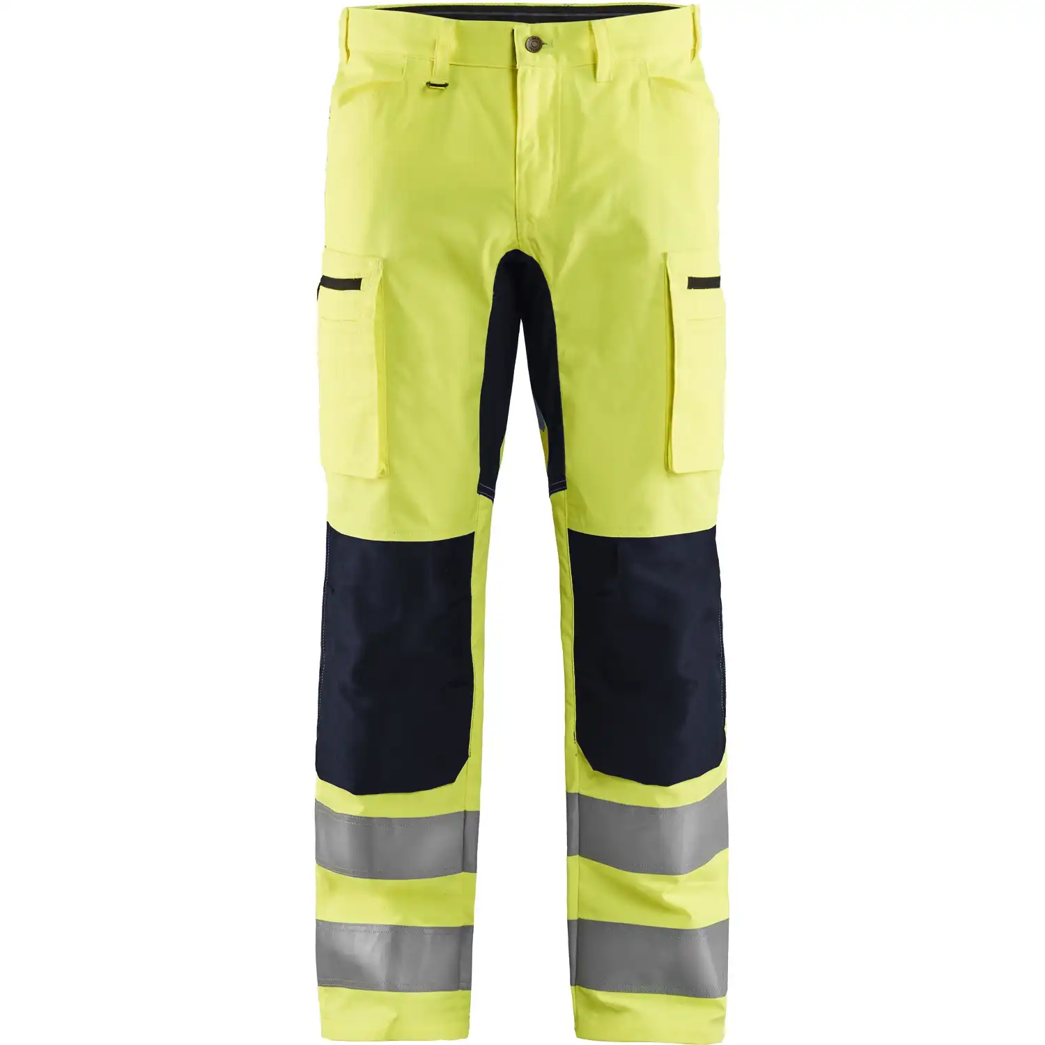 Warnschutz Stretch Bundhose "1585" in gelb/schwarz, C64 - Thumbnail 1