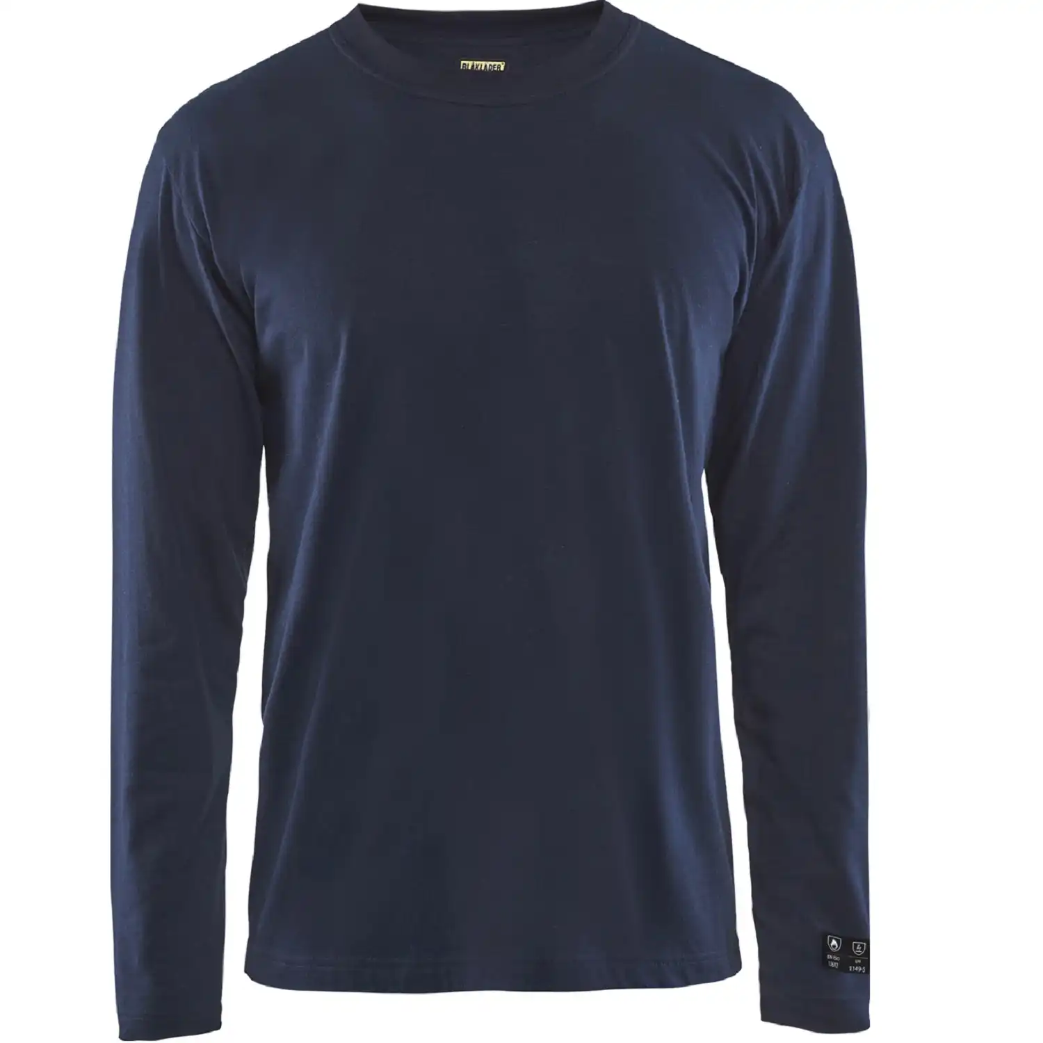 Flammschutz Langarmshirt "3483" in marine, 3XL - Thumbnail 1