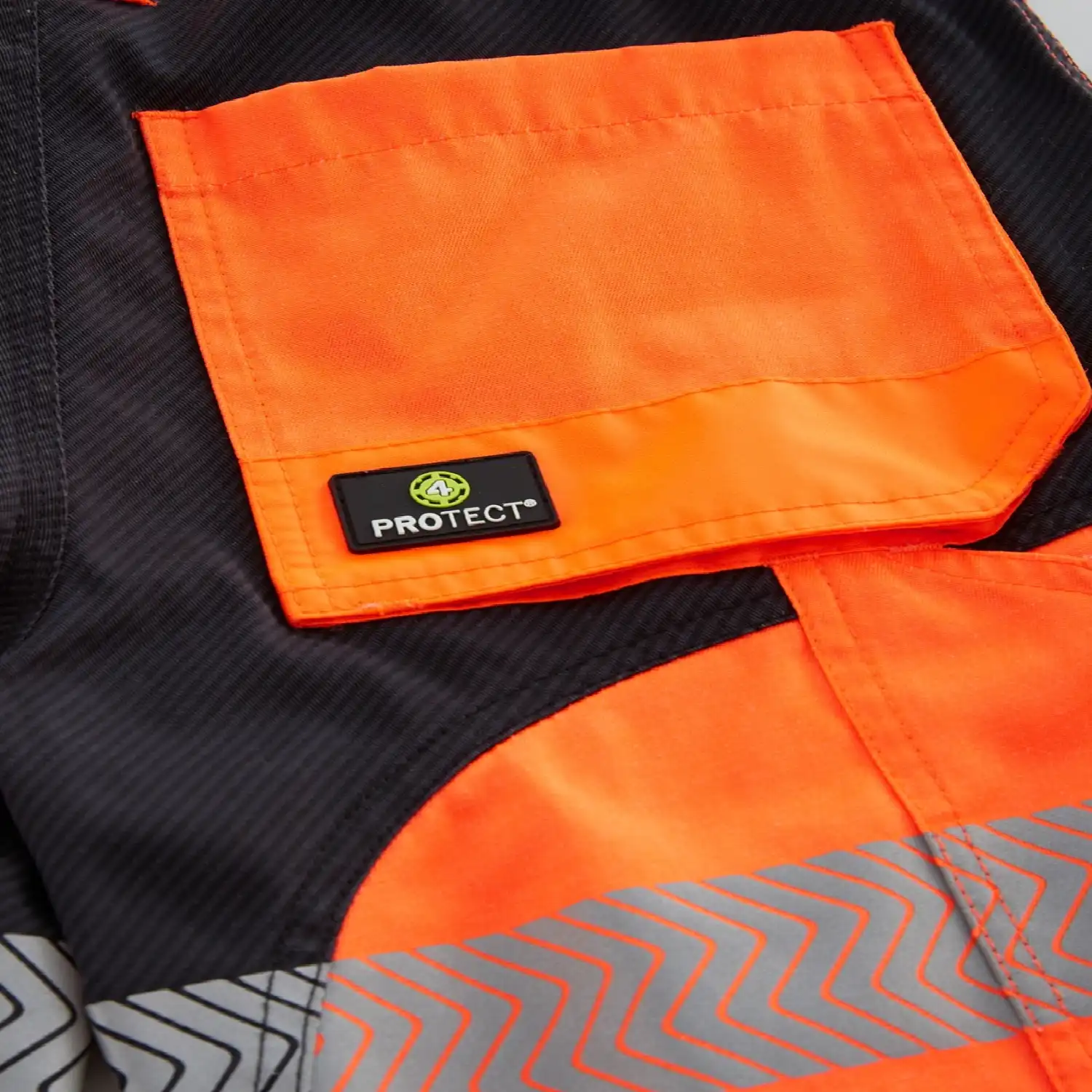 Warnschutz Shorts "PATERSON" in Orange, M - Thumbnail 4