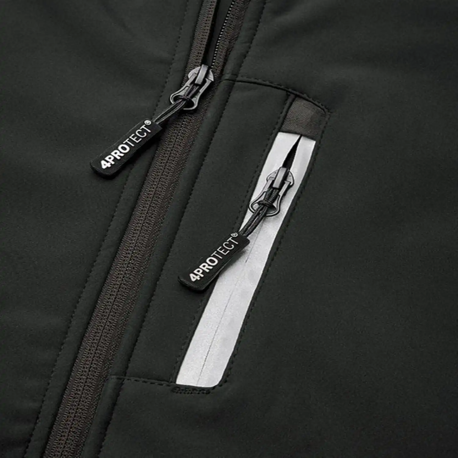 Softshelljacke "OHIO" schwarz in XL - Thumbnail 3
