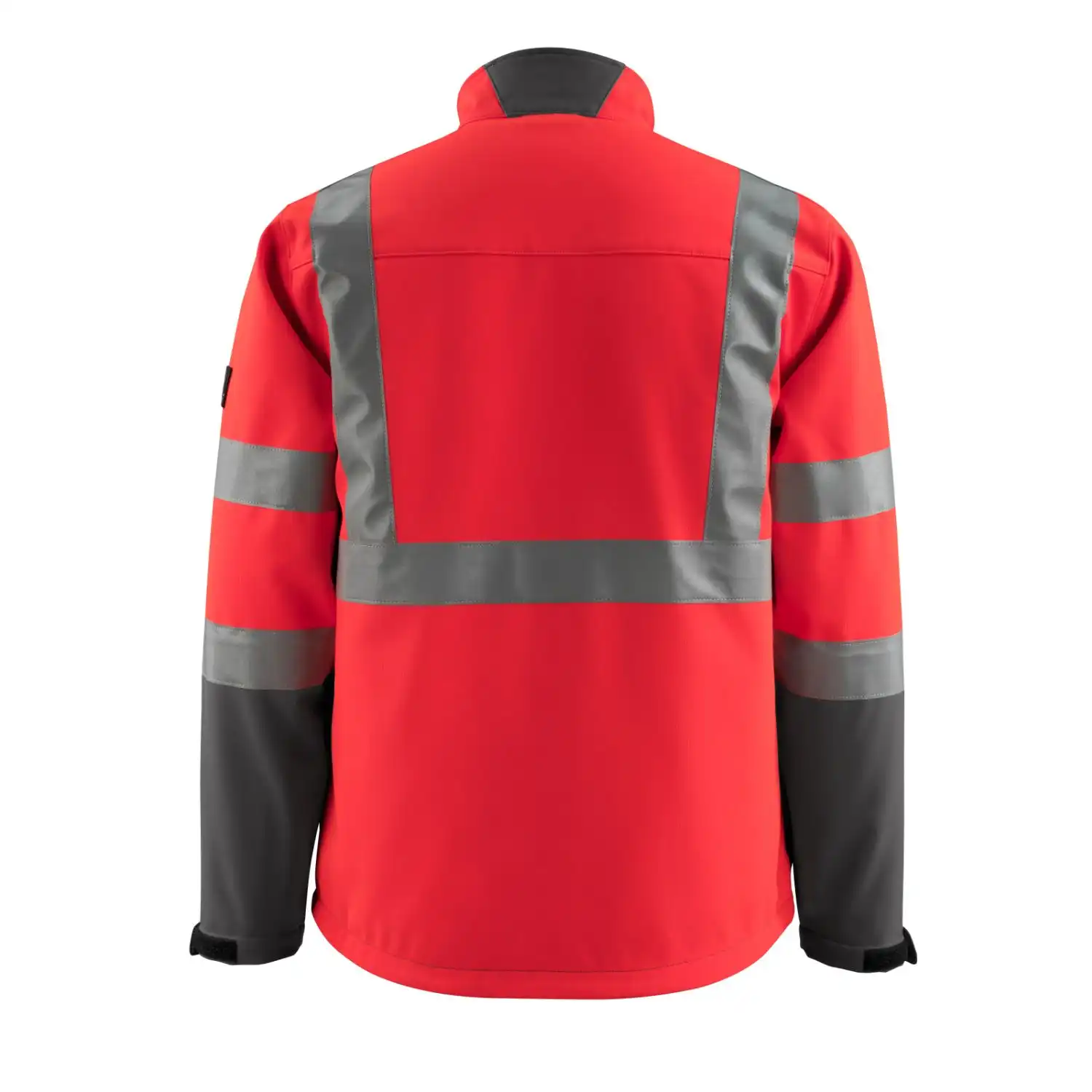 Warn-Softshelljacke "KIAMA" Safe Light in rot/anthrazit, XXL - Thumbnail 2