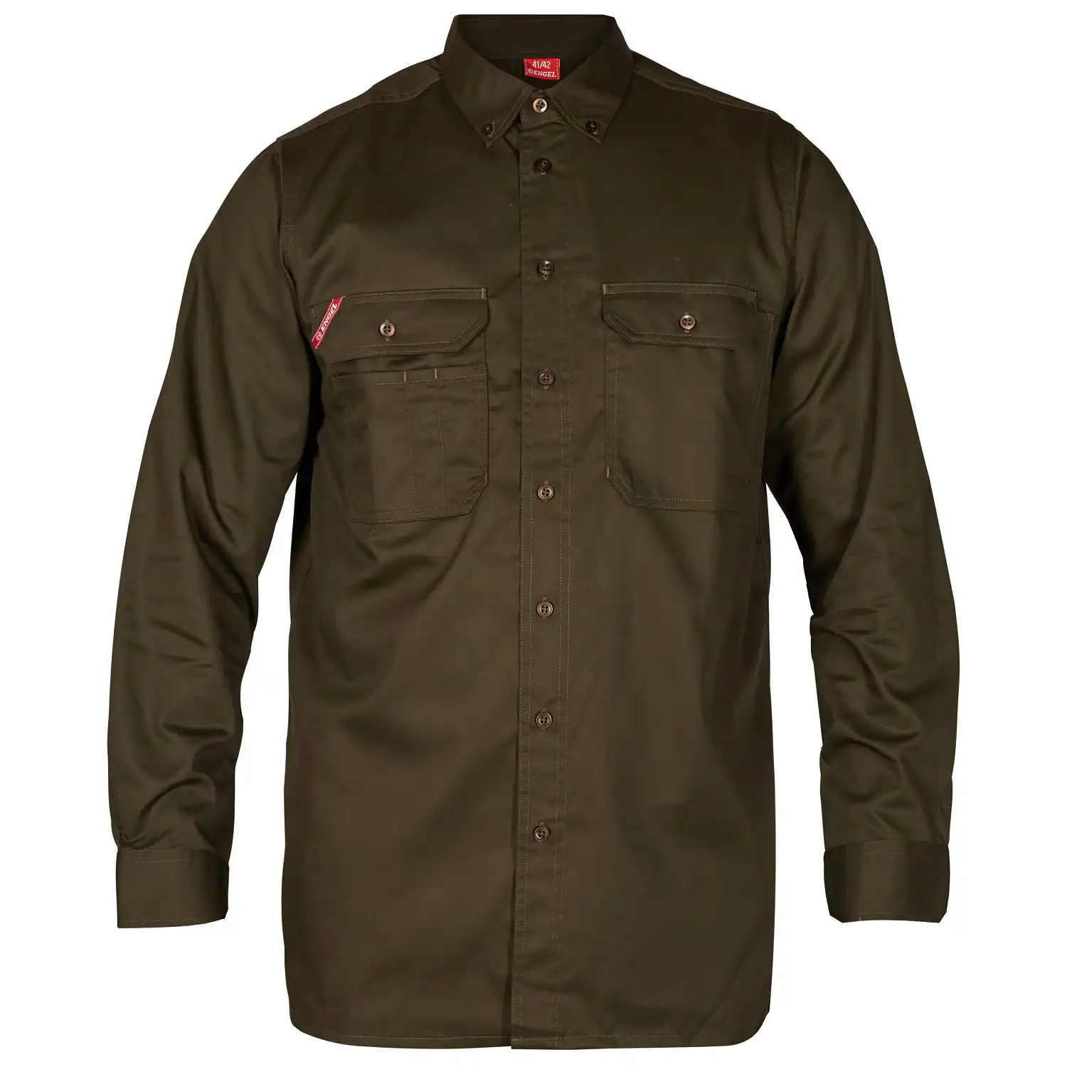 Arbeitshemd langarm "7181-810" Extend in forest green, 39/40 - Bild 1