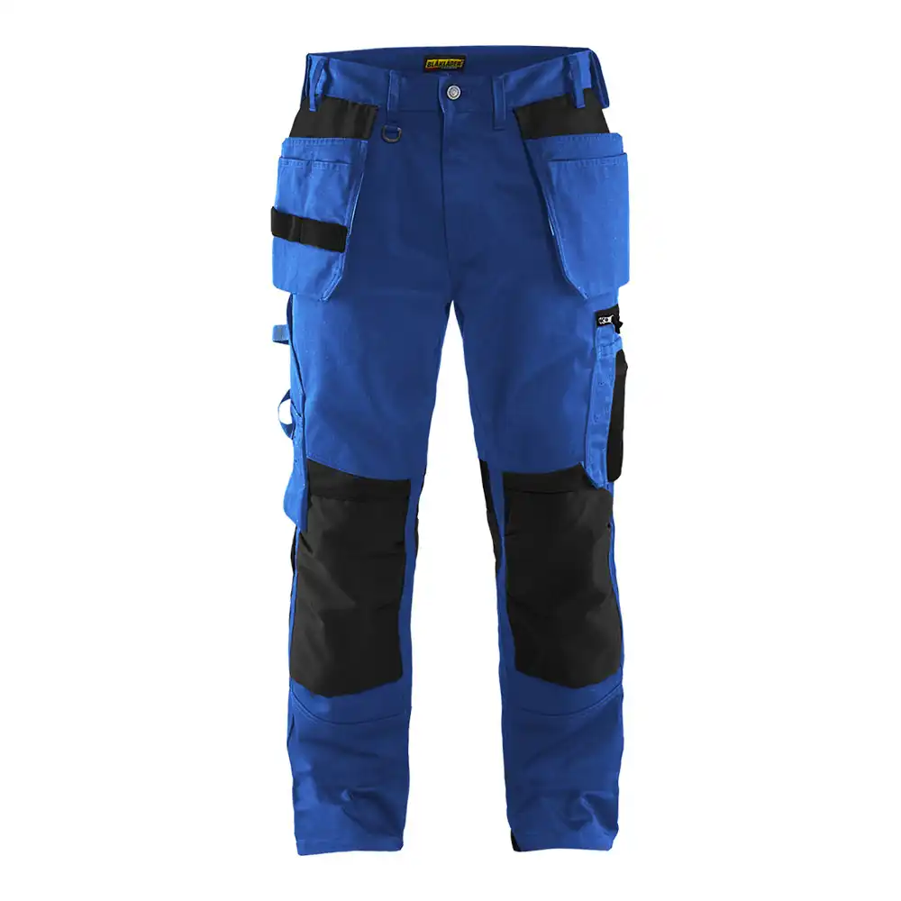 Handwerkerhose "1555" in kornblau/schwarz, C146 - Thumbnail 1