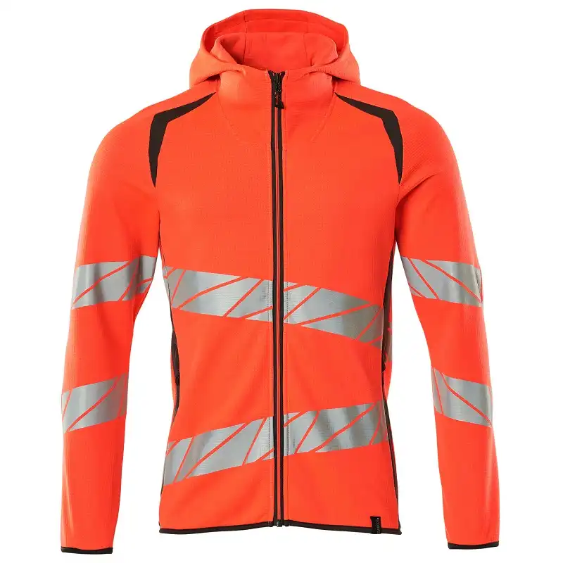 Warnschutz Kapuzensweatshirt "ACCELERATE SAFE" in rot/dunkelanthrazit, L - Thumbnail 1