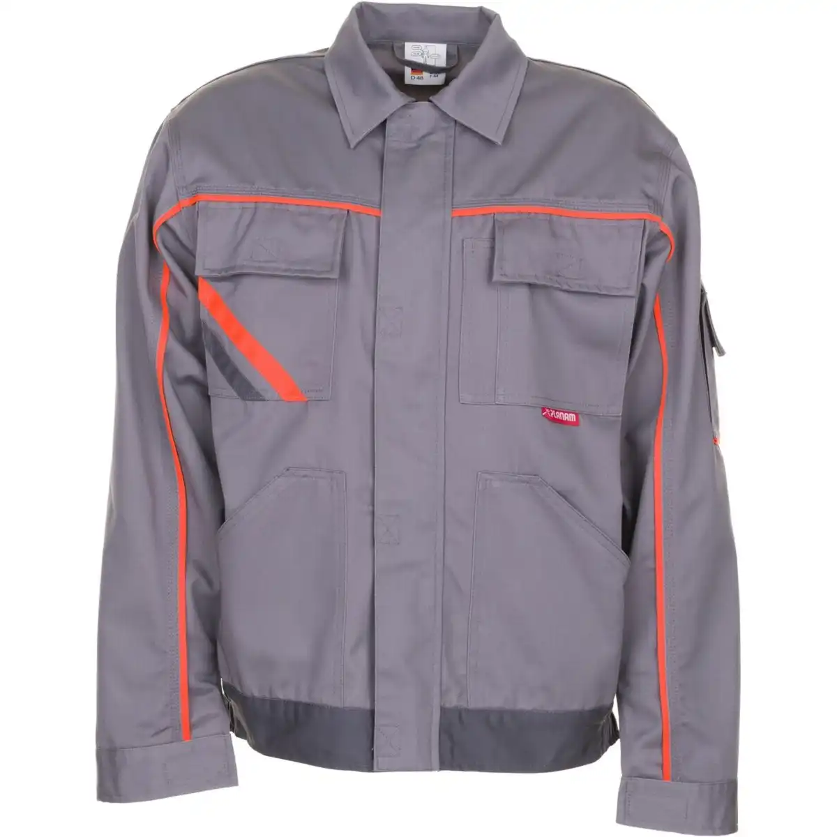 Bundjacke "VISLINE V2" in zink/orange/schiefer, 42 - Bild 1