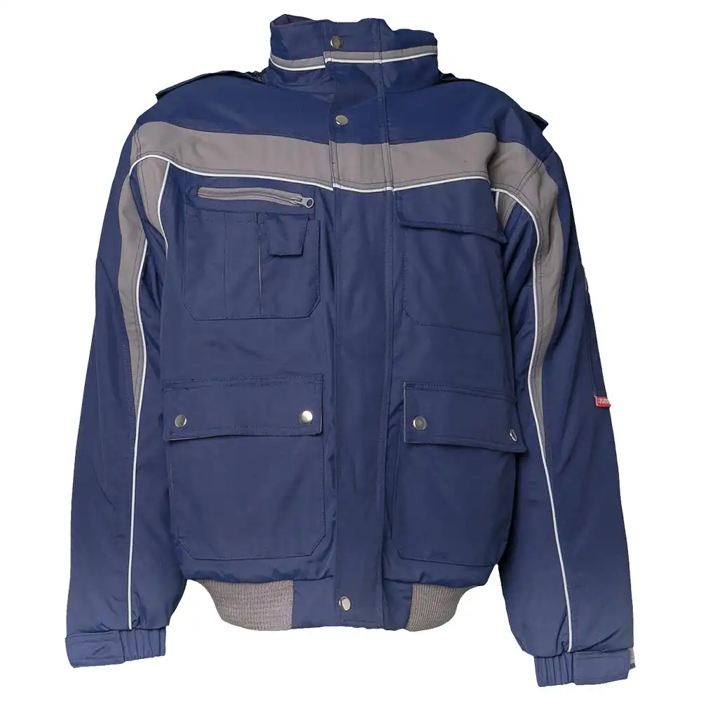 Winter Blouson "PLALINE" in marine/zink, 4XL - Bild 1