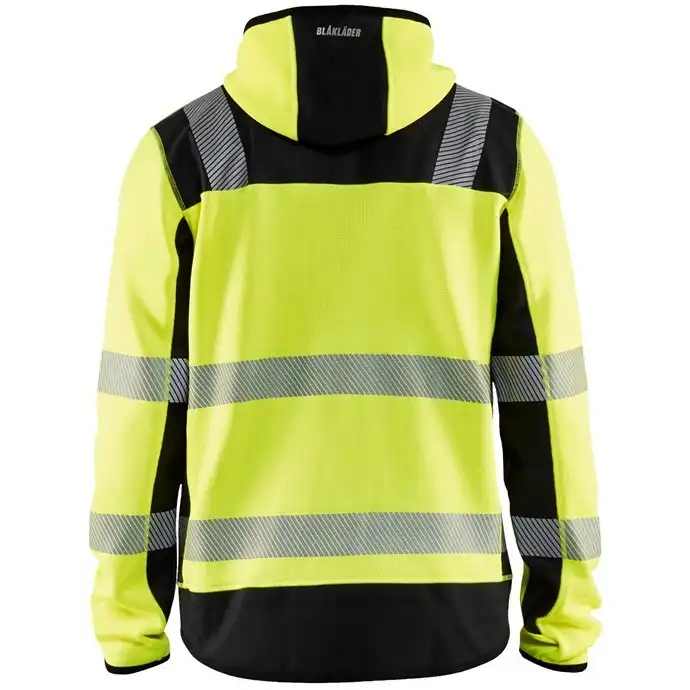 Warnschutz Strickjacke "4923" in gelb/marine, 3XL - Thumbnail 2